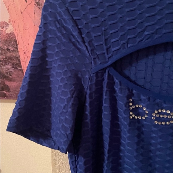 Bebe Womens blue dress size XL new - Picture 3 of 9